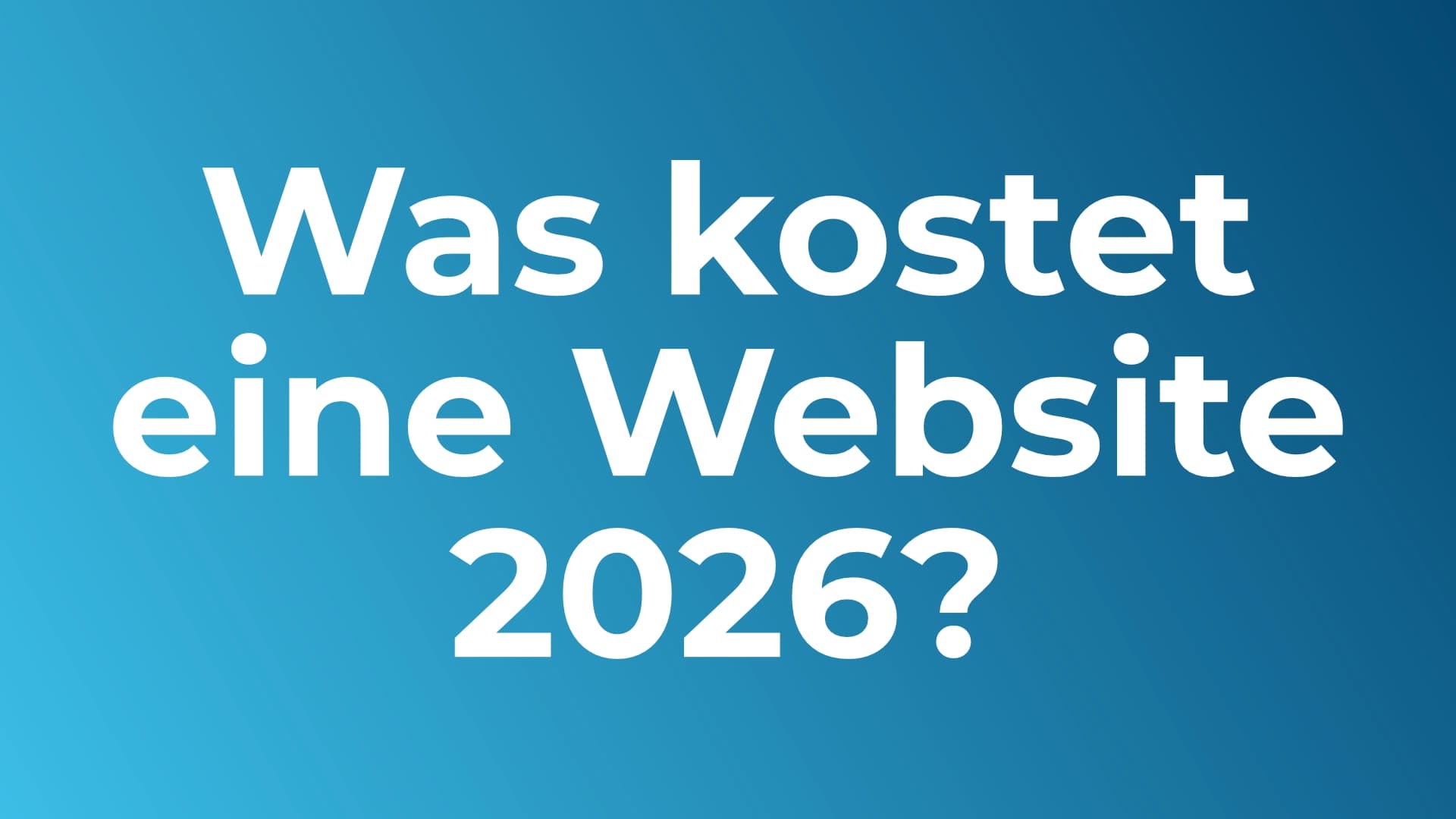 Was kostet eine professionelle Website 2026 – Kostenübersicht für Mittelständler